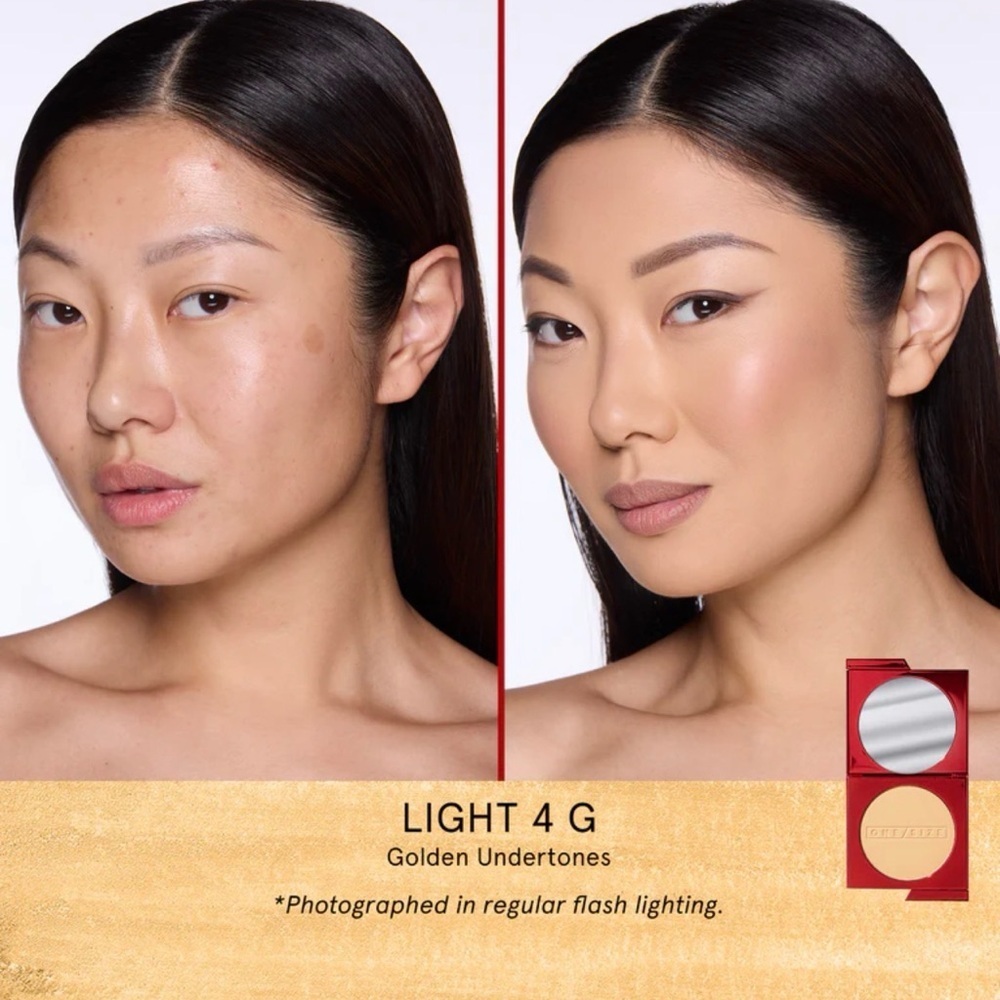 ONE/SIZE Turn Up The Base Foundation Powder Light 4 (G) Light, Golden Undertones - Picture 7 of 7